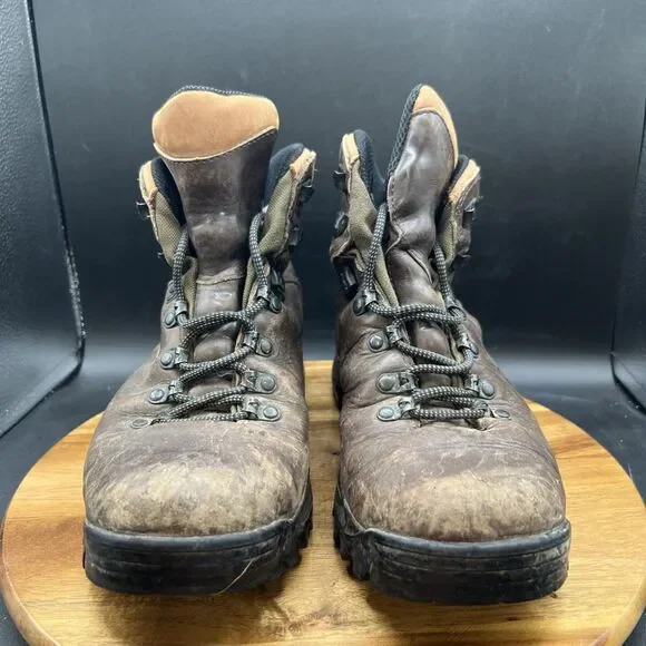 Merrell Men’s Size 9 Ridge Gore-Tex II Dark Brown Leather Boots Vibram Goretex - Picture 2 of 8